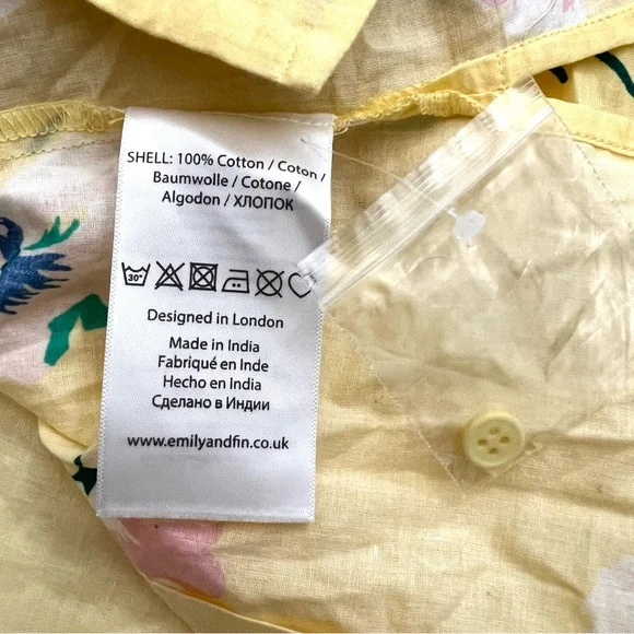 ModCloth x Emily and Fin Annie Top Yellow Floral Button Top - Picture 8 of 10